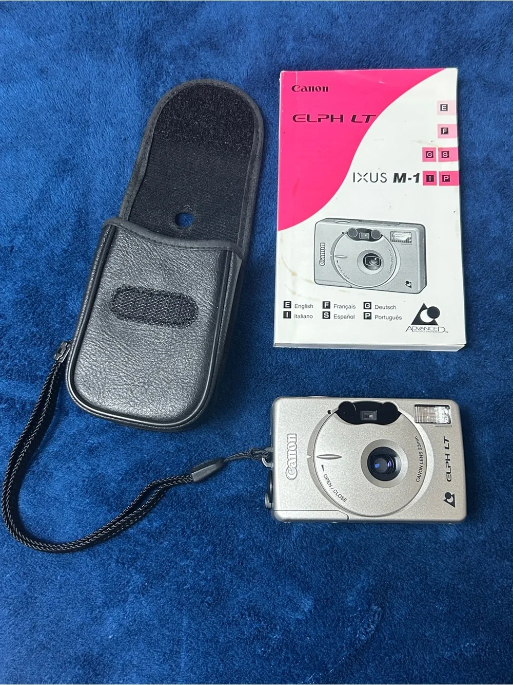 Canon Silver Compact ELPH LT (IXUS M-1) Camera with Manual & Case